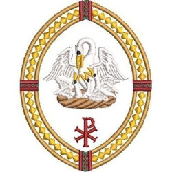Embroidery Design Pelican Medal 2