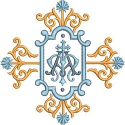 Embroidery Design Marian Frame 28