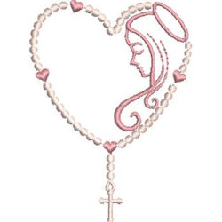 Embroidery Design Rosary Of Our Lady 3