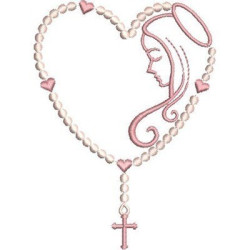 Embroidery Design Rosary Of Our Lady 4