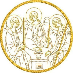 Embroidery Design Holy Trinity Contoured