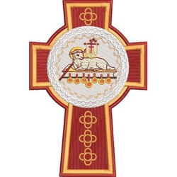 CROSS DECORATED WITH LAMB