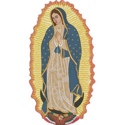Diseño Para Bordado Virgen De Guadalupe 38 Cm