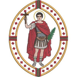 Diseño Para Bordado Medalla De Santo Expedito 2