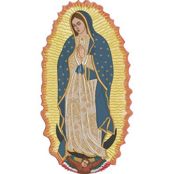 Diseño Para Bordado Virgen De Guadalupe 35 Cm
