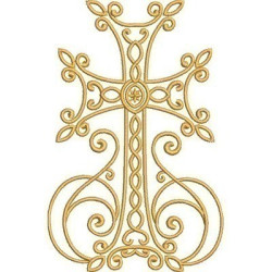 Embroidery Design Decorated Cross 176