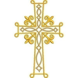 Embroidery Design Decorated Cross 177