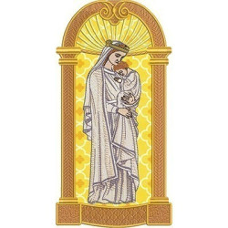 Embroidery Design Our Lady Of Wisdom