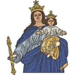 Embroidery Design Our Lady Of Help 13 Cm