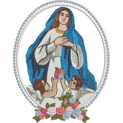 Embroidery Design Immaculate Medal Conception