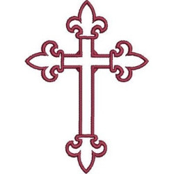 Embroidery Design Empty Cross