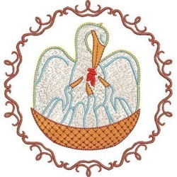 Embroidery Design Pelican Frame