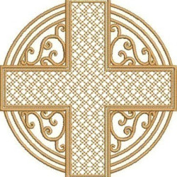 Embroidery Design Decorated Cross 178