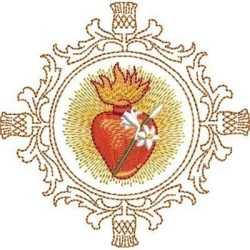 Diseño Para Bordado Marco Con Castíssimo