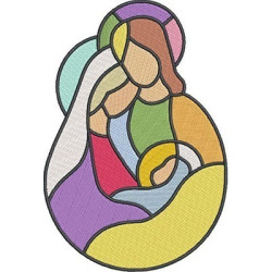 Embroidery Design Sacred Mosaic Family