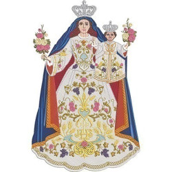 Embroidery Design Our Lady Of Glory 28 Cm