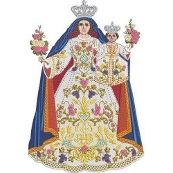 Embroidery Design Our Lady Of Glory 19 Cm