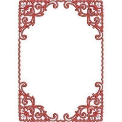 Embroidery Design Decorated Frame 19 Cm
