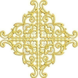 Embroidery Design Decorated Cross 181