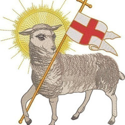 Embroidery Design Lamb 20 Cm