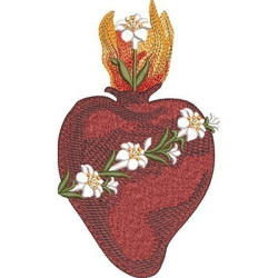 Embroidery Design Castismus Heart Of Joseph 18 Cm
