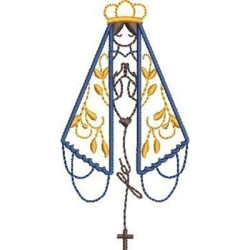 Matriz De Bordado Nossa Senhora Aparecida 9 Cm