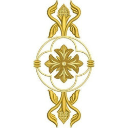 Diseño Para Bordado Cruz Decorada 187