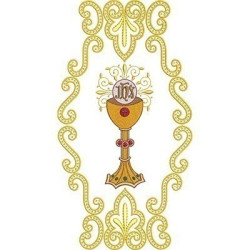 Embroidery Design 32 Cm Frame With Goblet