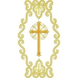 Embroidery Design 32 Cm Frame With Cross