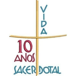 Matriz De Bordado 10 Anos Vida Sacerdotal