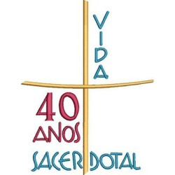 Matriz De Bordado 40 Anos Vida Sacerdotal