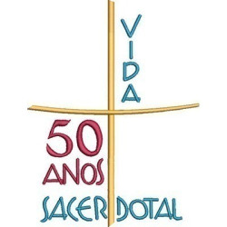 Matriz De Bordado 50 Anos Vida Sacerdotal