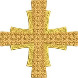 Embroidery Design Decorated Cross 210