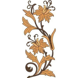 Embroidery Design Floral Arabesque 1
