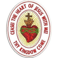 Embroidery Design The Heart Of Jesus With Me!