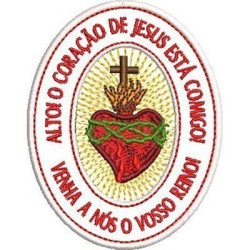 Embroidery Design The Heart Of Jesus With Me! Pt