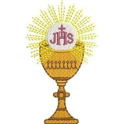 Embroidery Design Goblet With Consecrated Host 10