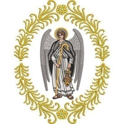 Diseño Para Bordado Medalla San Raphael Arcángel