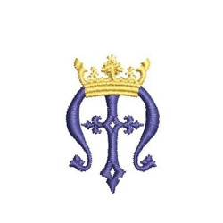 Diseño Para Bordado Mini Mariana Con Corona