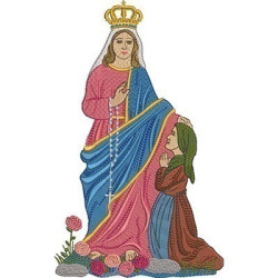 Embroidery Design Our Lady Of Caravaggio