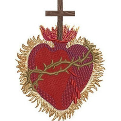 Embroidery Design Sacred Heart Of Jesus