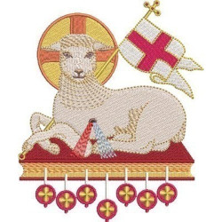 Embroidery Design Lamb 13 Cm 4