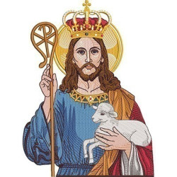 Embroidery Design Jesus Good Shepherd