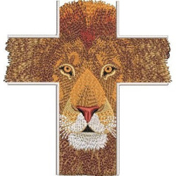 CROSS IN LION FORMAT