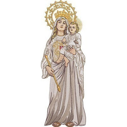 Diseño Para Bordado Virgen De La Merced