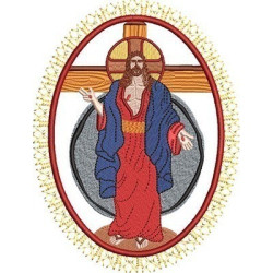 Matriz De Bordado Medalha Jesus Das Santas Chagas