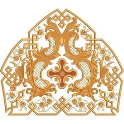 Embroidery Design Full Embroidered Miter