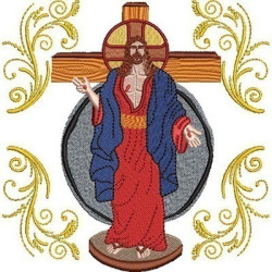 Embroidery Design Decored Jesus Of The Holy Wounds 1