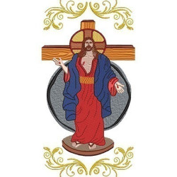 Embroidery Design Decored Jesus Of The Holy Wounds 2