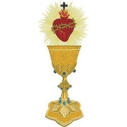 GOBLET WITH THE SACRED HEART OF JESUS